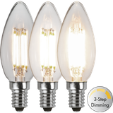 LED Lamp E14 C35 Clear 3-step
