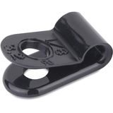 N4NY-008-0-M CABLE CLAMP PLN EDGE BLK 0.50IN DIA