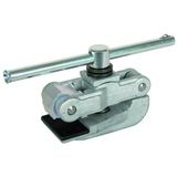 Rail connection clamp with detachable tommy bar