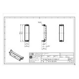 Han hinged frame plus, for 8 modules a-h