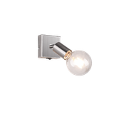 Vannes spotlight 1-pc E27 brushed steel