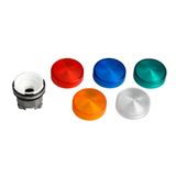 Head for pilot light, Harmony XB4, Ø22 mm with 5 colour plain lens integral LED