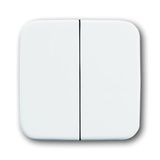 2505-214-500 Cover Plates (partly incl. Insert) Switch/push button Single rocker Without imprint alpine white - Reflex SI/SI Linear