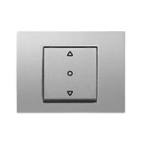 Thea Blu Accessory Metallic White One Button Blind Control Switch