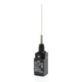 Limit switch, Cat whisker, 1NC/1NO (snap-action), 1NC/1NO (snap-action