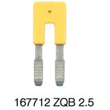 Cross-connector (terminal), Plugged, Number of poles: 2, Pitch in mm: 