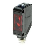 Photoelectric sensor, rectangular housing, red LED, diffuse, narrow be