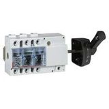 Isolating switch Vistop - 125 A - 3P - side handle, black - 7.5 modules