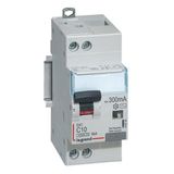 Differential circuit breaker DX³4500 high inlet and low outlet screw U+N 230V~ - 10A typeAC 300mA - curve C - 2 modules