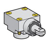 Limit switch head, Limit switches XC Standard, ZCKE, metal side plunger with horizontal roller