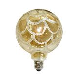 LED Bulb Filament E27 6W Globe G125 gold net Shad