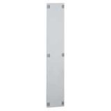 Solid metal faceplate XL³ 400 - for cable sleeves - h 1750