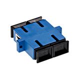 Standard SC-Duplex Coupling SM Polymer case blue