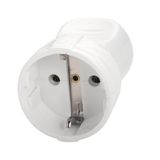 Accessories White Female Plug - Earthed