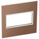 Arteor™ - American and South African standard plate square version 4 modules for 4'' x 4'' box - brushed pink Champagne