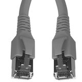 Patchcord RJ45 shielded Cat.6a 10GB, LS0H, grey,    1.0m