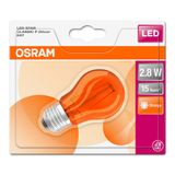 OSRAM LED Kulort Krone E27 1,6W/827 (15W) Orange