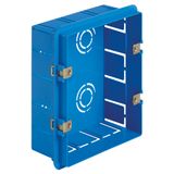 Flush-box 6(3+3)M blue