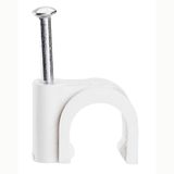 Cable clip Fixfor - for concrete materials - for cable 8 mm² - white