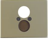 Centre plate for loudspeaker soc. out., arsys, light bronze matt, al. 