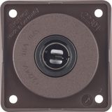 Socket outlet 12 V, Integro Module inserts, brown matt