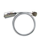 PLC-wire, Analogue signals, 15-pole, Cable LiYCY, 2.5 m, 0.25 mm²