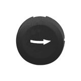 BLACK PLAIN CAP RIGHT ARROW FOR CIRCULAR