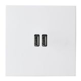 Art d'Arnould universe Epure double USB charger socket 3A - satin white