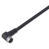 Sensor/Actuator cable M12A socket angled 4-pole