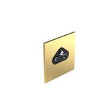 Art d'Arnould - 1 gang television socket TV-R-SAT socket Epure - Brushed Gold