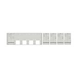 Set Meter box insert 1-row, 5 meter boards / 8 Modul heights