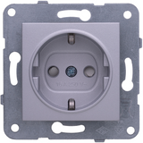 Karre Plus-Arkedia Silver (Quick Connection) Child Protected Earthed Socket