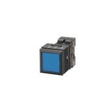 26X26MM PLASTIC SQUARE COMPLETE UNIT COMBINATION: ILLUMINATED PUSHBUTTON WITH FLAT BUTTON ILLUMINATED WITH  3SB3318-0AA21