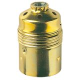 E27M10x1brass lamphld smooth earth term.