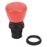 Allen-Bradley, 800FP-MP44, 800F Non-Illuminated Mushroom Operators, Push-Pull, 40mm, Round Plastic (Type 4/4X/13, IP66), Red