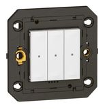 Arteor BS wired light switch 3gang with neutral white