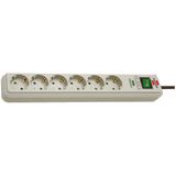 Eco-Line 13.500A extension socket with surge protection 6-way light grey 1,5m H05VV-F 3G1,5