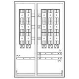 Mehrfach Hausanschlussk. STW Mš, 2EW-3HA, 1200x800x350mm