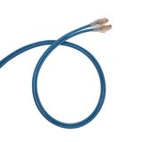 Patch cord RJ45 category 6 F/UTP high density standard LSZH blue 3 meters