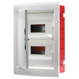 FLUSH-MOUNTING DISTRIBUTION BOARD - WITH BLANK DOOR - 24 MODULES (12X2) IP40