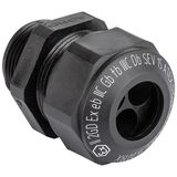 Cable gland Progress synthetic GFK Pg48 Ex e II cable Ø 3x17.0-18.0mm black