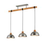 Delhi pendant 3-pc E27 antique steel