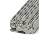 Double-level spring-cage terminal block