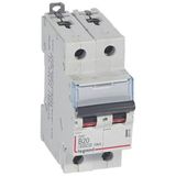 DX³6000 10kA high inlet and low outgoing screw circuit breaker 2P 230V~ to 400V~ - 20A - curve B - 2 modules