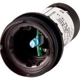Indicator light, Flat, Screw connection, Lens Without lens, LED Blue, 120 V AC
