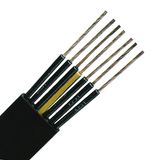 PVC Flat Cable for Medium-Level H07VVH6-F 4G1,5 black