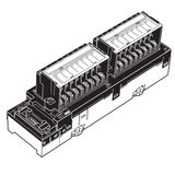 CompoNet output unit, 16 x transistor outputs, PNP, 0.5 A, 24 VDC, 3-t