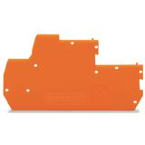 End and intermediate plate 1 mm thick orange