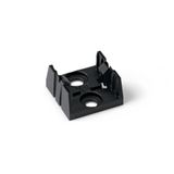 Mounting plate 4-pole for distribution connectors black
