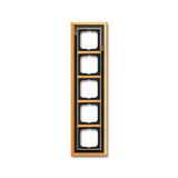 1725-835 Cover Frame Busch-dynasty® polished brass anthracite